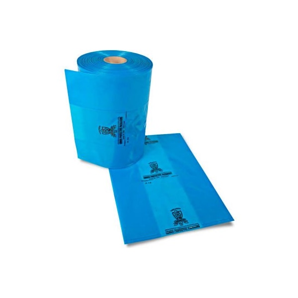 Armor Protective Packaging Armor Poly VCI Gusseted Bags, 12"L x 10"W x 22"H, 2.5 Mil, Blue, 500/Roll PVCIBAG25MB121022IC - main
